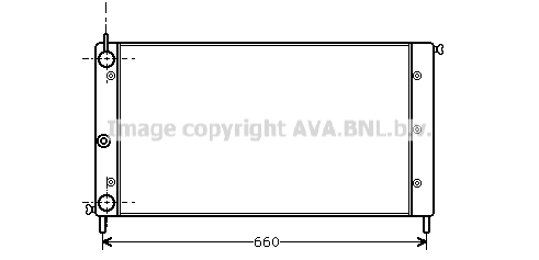 Radiator, engine cooling (FT2058)