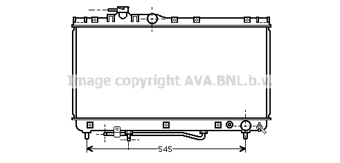 Radiator, engine cooling (TO2304)