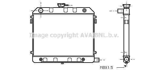 Radiator, engine cooling (OL2131)