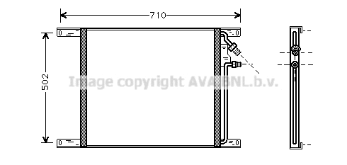 Condenser, air conditioning (DF5020)