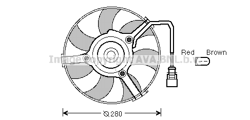 Fan, engine cooling (AI7516)