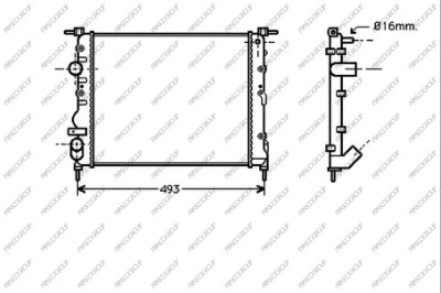 Radiator, engine cooling (DS917R004)