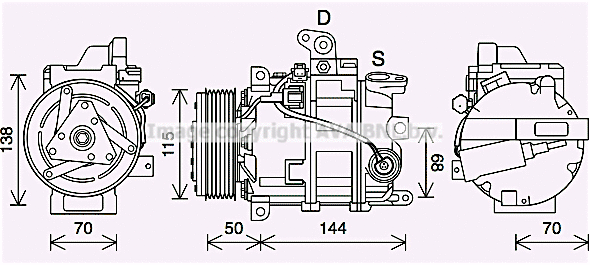 Compressor, air conditioning (DNAK447)
