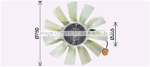Fan, engine cooling (SCF071)