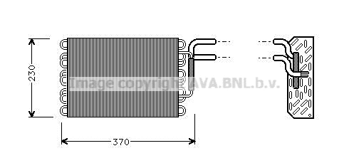 Evaporator, air conditioning (MSV002)