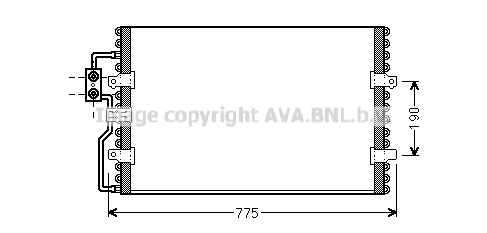 Condenser, air conditioning (CN5093)