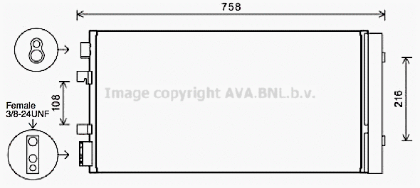 Condenser, air conditioning (RT5483D)