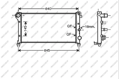 Radiator, engine cooling (FT122R003)