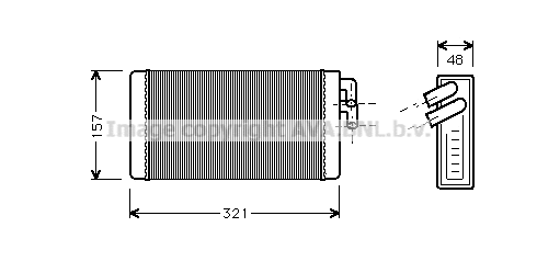 Heat Exchanger, interior heating (AI6052)