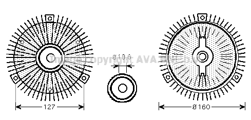Clutch, radiator fan (MSC489)