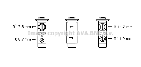 Expansion Valve, air conditioning (ME1256)