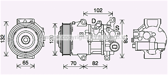 Compressor, air conditioning (TOAK745)
