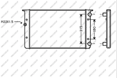 Radiator, engine cooling (VG032R006)