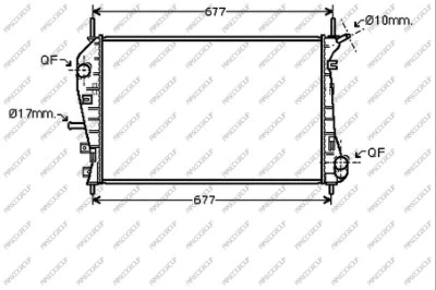 Radiator, engine cooling (FD107R005)