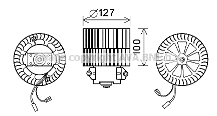 Electric Motor, interior blower (OL8633)