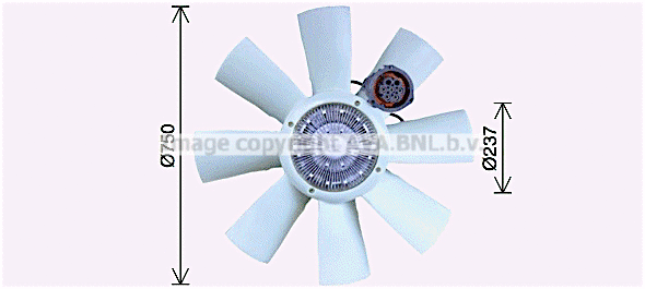 Fan, engine cooling (VLF097)