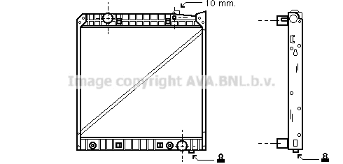 Radiator, engine cooling (ME2148)