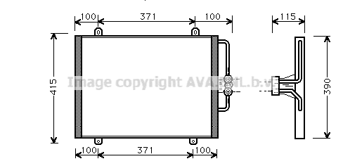 Condenser, air conditioning (RT5201)