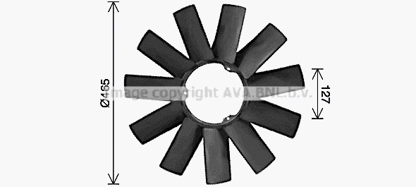 Fan Wheel, engine cooling (BWB589)