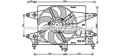 Fan, engine cooling (FT7559)