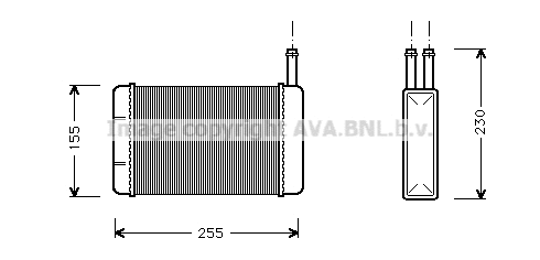 Heat Exchanger, interior heating (FD6134)