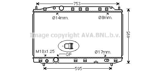 Radiator, engine cooling (HD2300)