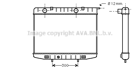 Radiator, engine cooling (OL2214)
