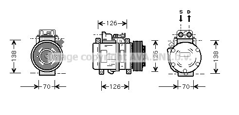 Compressor, air conditioning (MSK084)