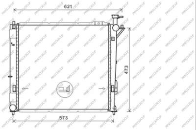 Radiator, engine cooling (HN818R002)