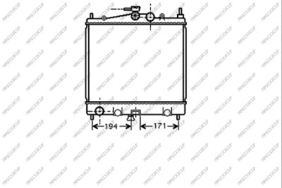 Radiator, engine cooling (DS011R009)