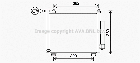 Condenser, air conditioning (OLA5402D)
