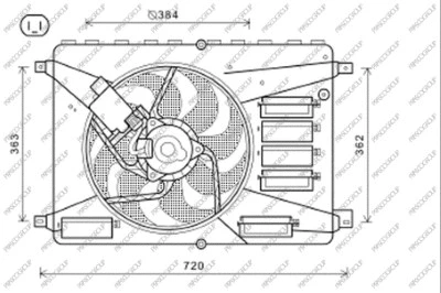 Fan, engine cooling (FD079F002)