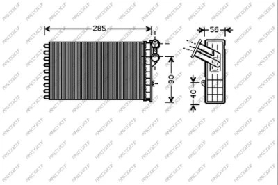Heat Exchanger, interior heating (CI424H001)