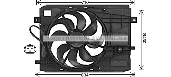 Fan, engine cooling (PE7561)