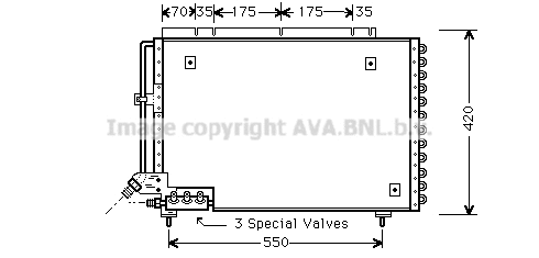 Condenser, air conditioning (VO5082)