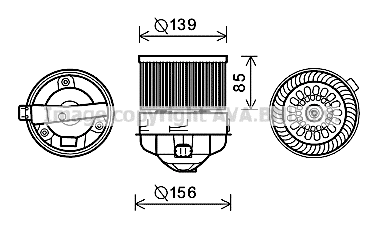 Electric Motor, interior blower (PE8370)
