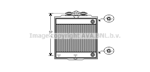 Radiator, engine cooling (BW2367)