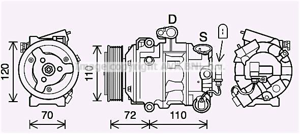 Compressor, air conditioning (SAK026)