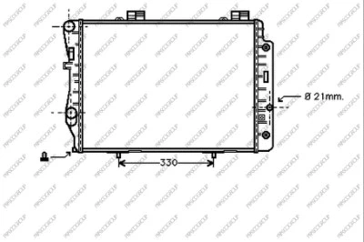 Radiator, engine cooling (ME025R006)