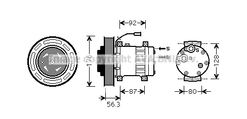 Compressor, air conditioning (VLK053)
