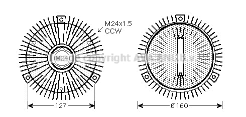 Clutch, radiator fan (BWC325)
