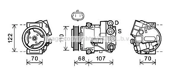Compressor, air conditioning (OLK594)