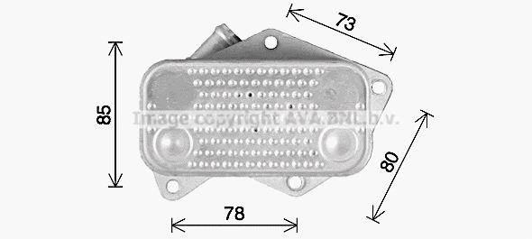 Oil Cooler, engine oil (VN3429)