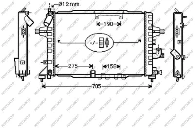 Radiator, engine cooling (OP410R004)
