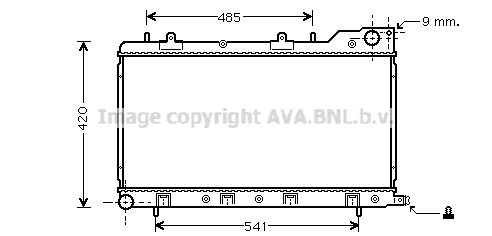 Radiator, engine cooling (SU2047)