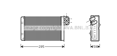 Heat Exchanger, interior heating (PEA6240)