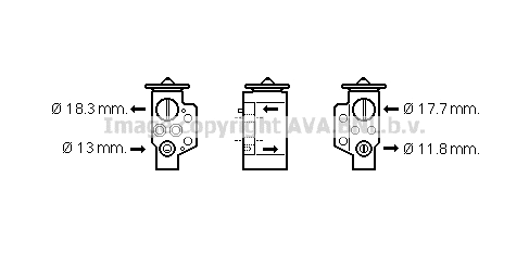 Expansion Valve, air conditioning (VN1311)
