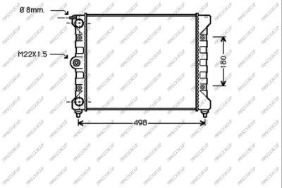 Radiator, engine cooling (VG012R012)