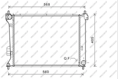 Radiator, engine cooling (HN200R002)