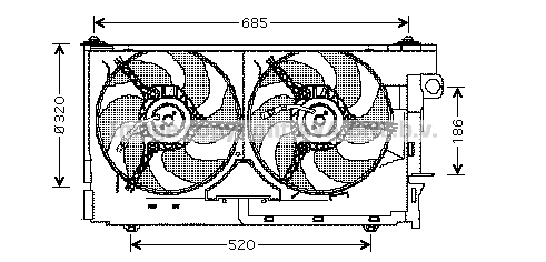 Fan, engine cooling (CN7518)